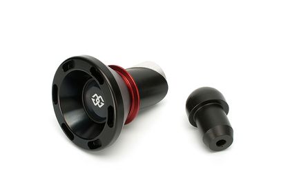 Kit Protection complet Gilles fourche et bras oscillant (axe de roue) GTA noir/rouge