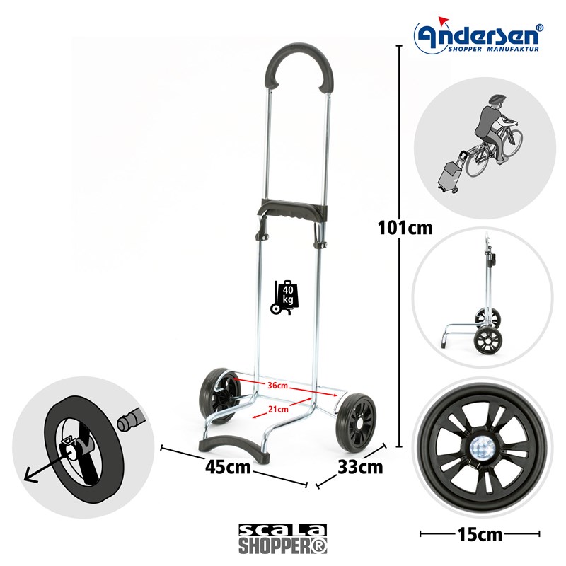 Andersen<br>Indkøbsvogn Scala Shopper Gese