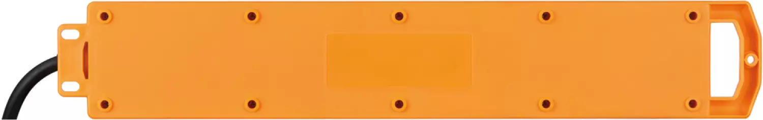 Brennenstuhl 1159900205 5 Voudige Super-Solid tafelcontactdozenblok met schakelaar - Geel / blauw - 2m