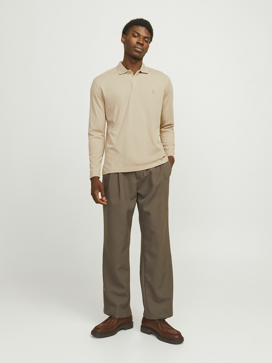 JACK & JONES<br>Camisa polo reta de manga comprida