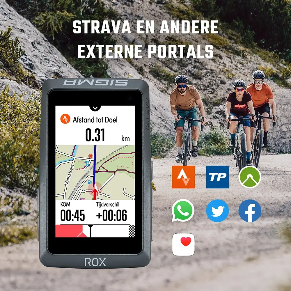 Sigma Sport ROX 12.1 EVO GPS Fietscomputer Wit