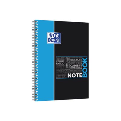 Oxford Etudiants - Cahier Notebook B5 (19 x 25 cm) - 160 pages - petits carreaux (5x5 mm) - double spirale - disponible dans différentes couleurs