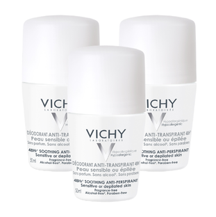 Vichy Deodorant Roller Gevoelige Huid  - Multiverpakking 3x50ML