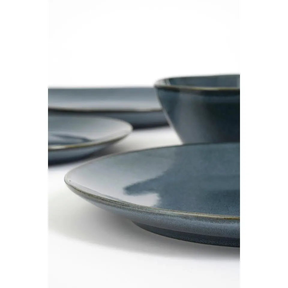 Mica Decorations Racco Serviesset 4 Persoons - Steengoed - Donkergrijs