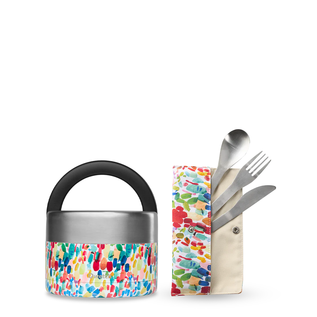 Kit Boîte repas & Set de couverts Arty - Qwetch
