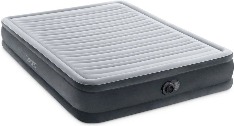 INTEX - Comfort Plus - Opblaasmatras - Zwart - Polyester