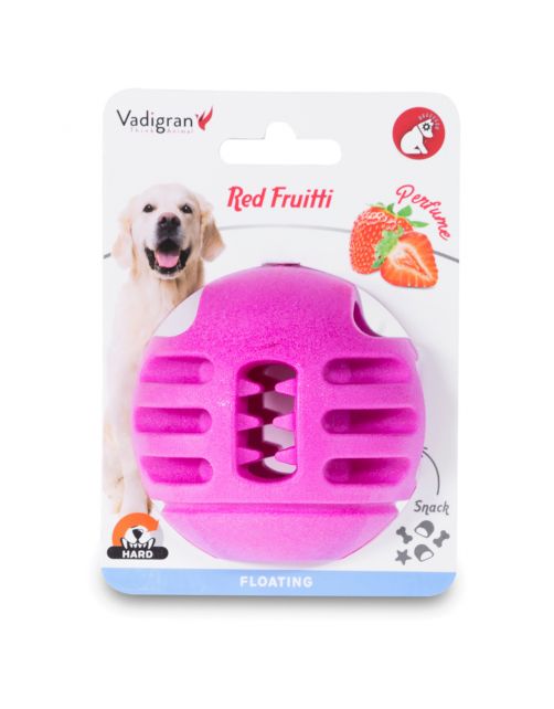 Vadigran Tpr Bal Red Frutti Rood - Hondenspeelgoed