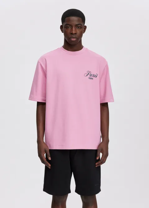 T-shirt met print Le Marais roze (ROS)