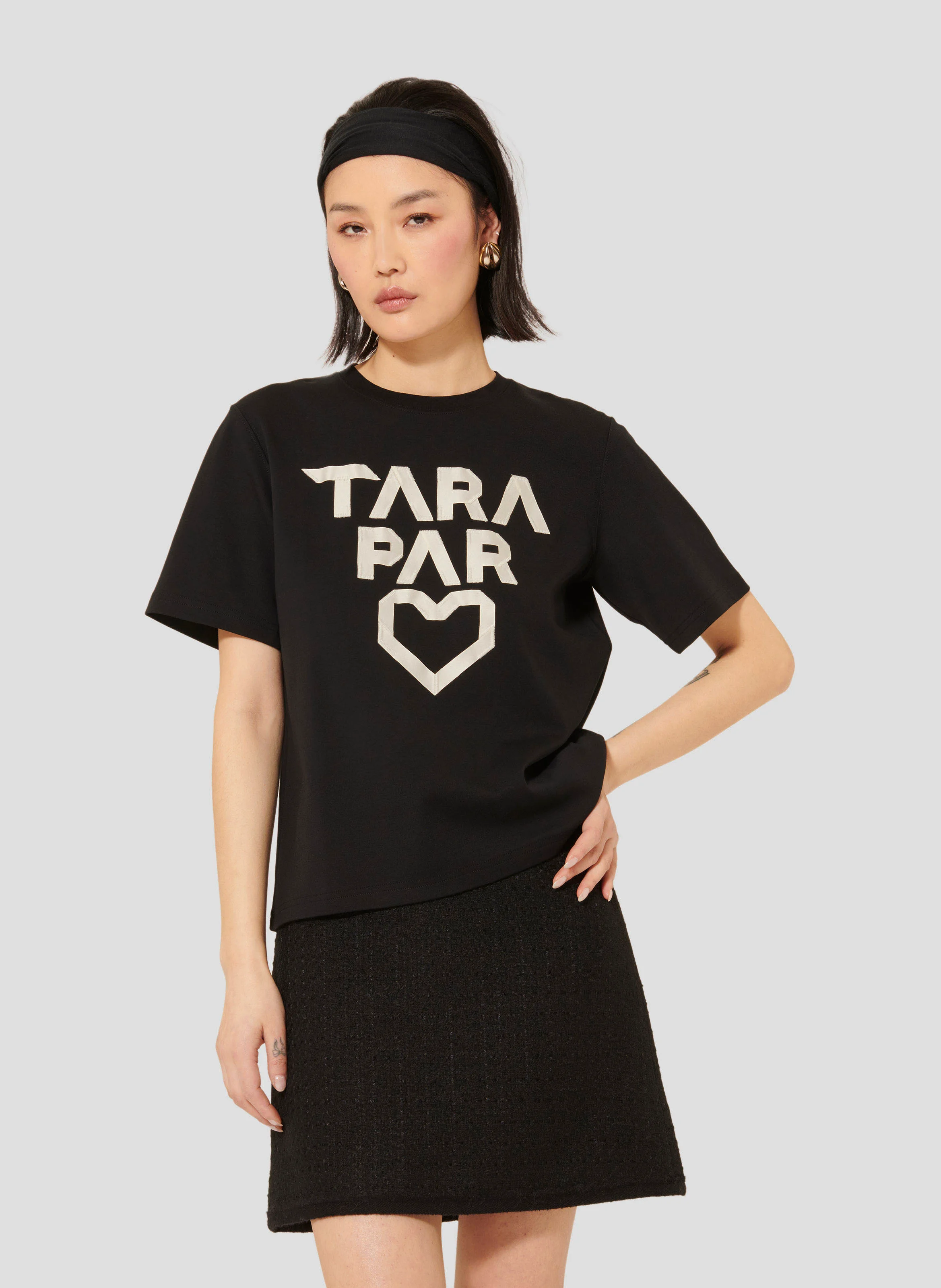 TREFLE - Tee-shirt imprimé en coton| Noir