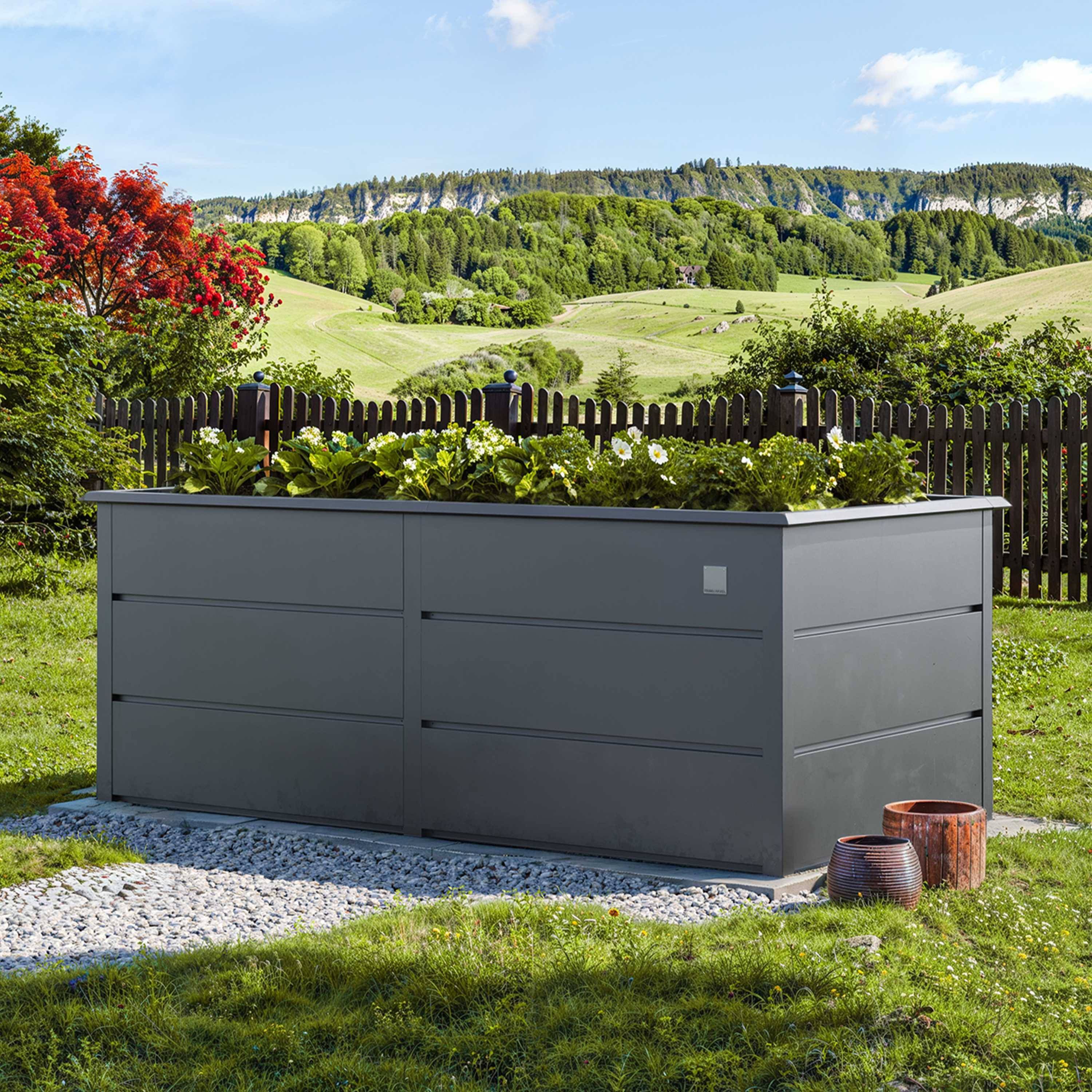 PRIMEYARD Hochbeet Stahl 100x200x78 cm gfpv00957
