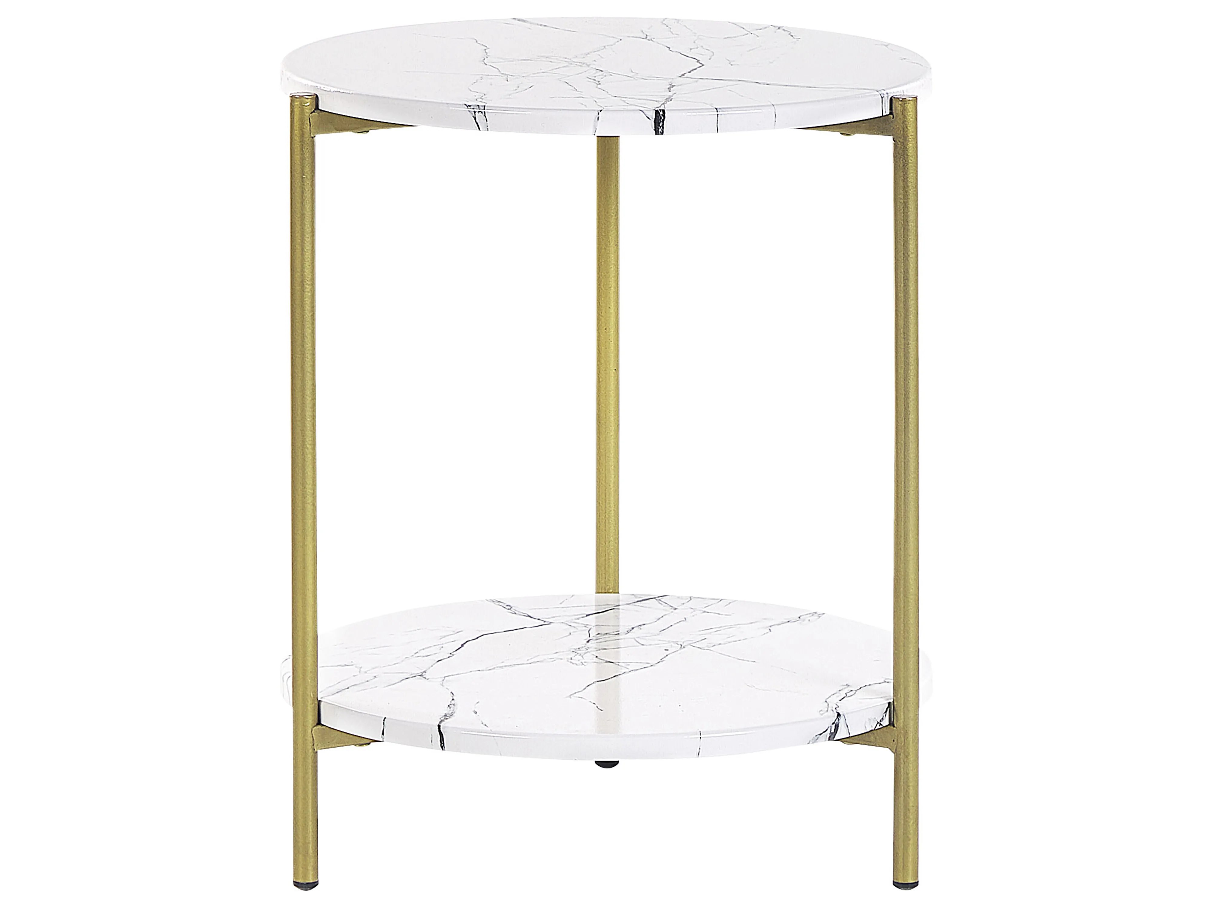 Bijzettafel REVA Wit marmer
