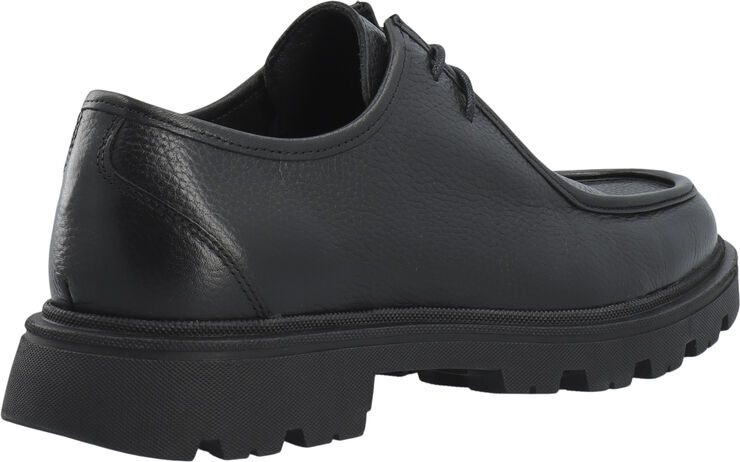 Bianco BIASHARP Moc Toe Shoe Tumbled Leather Black