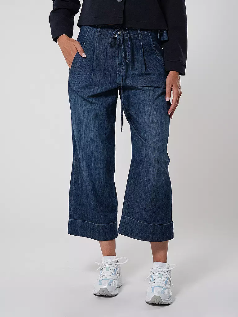 PNTS Jeans Wide Leg Fit THE MINI G dunkelblau