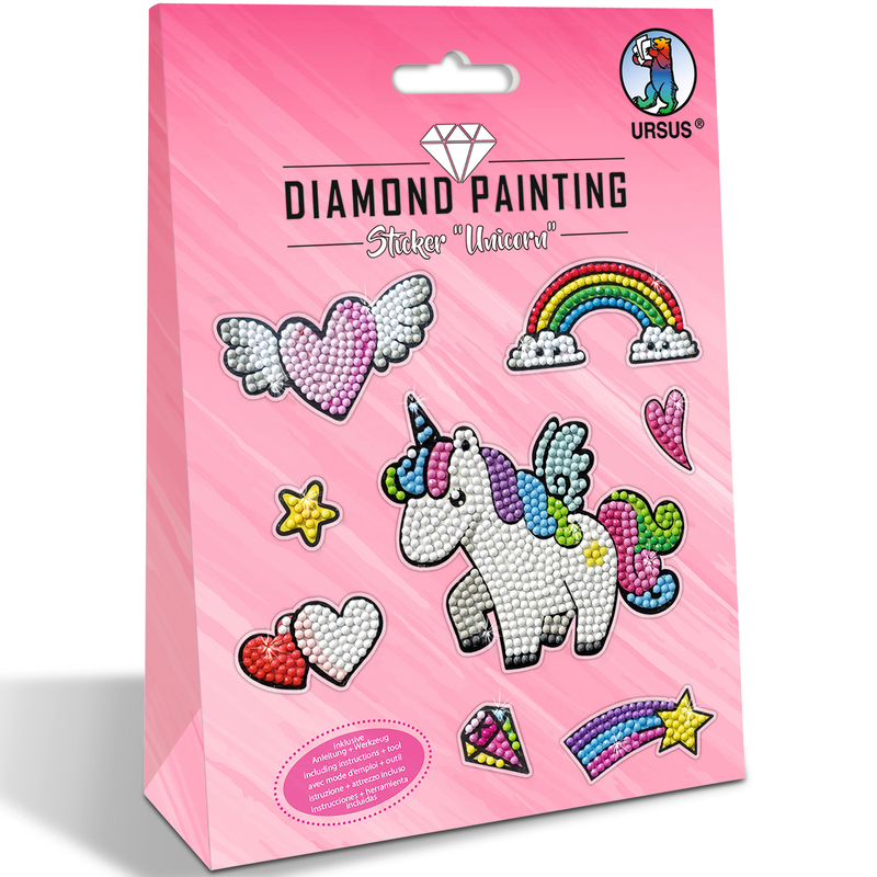 Ursus Sticker Diamond Painting, Unicorn