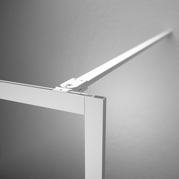 Sealskin Contour Inloopdouche type A3 88x200 cm, 6 mm helder veiligheidsglas met antikalklaag Mat wit
