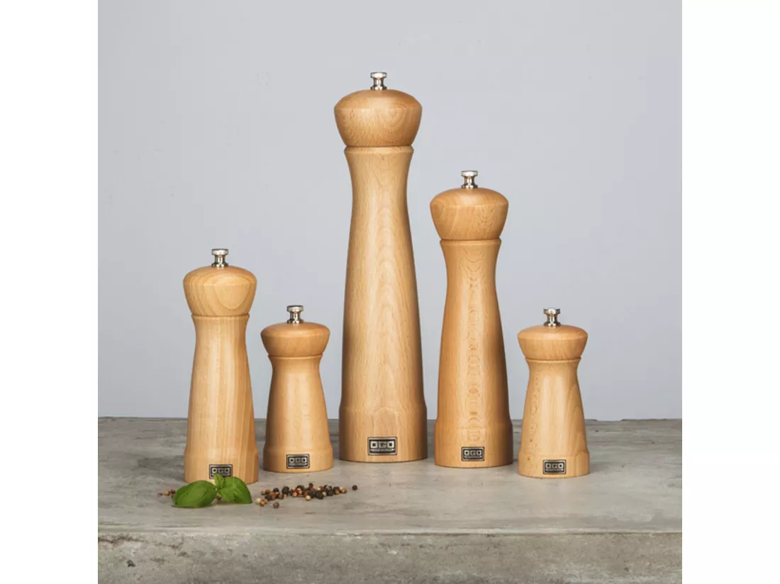Ogo Living - Moulin A Sel Leo En Bois Clair 31 Cm