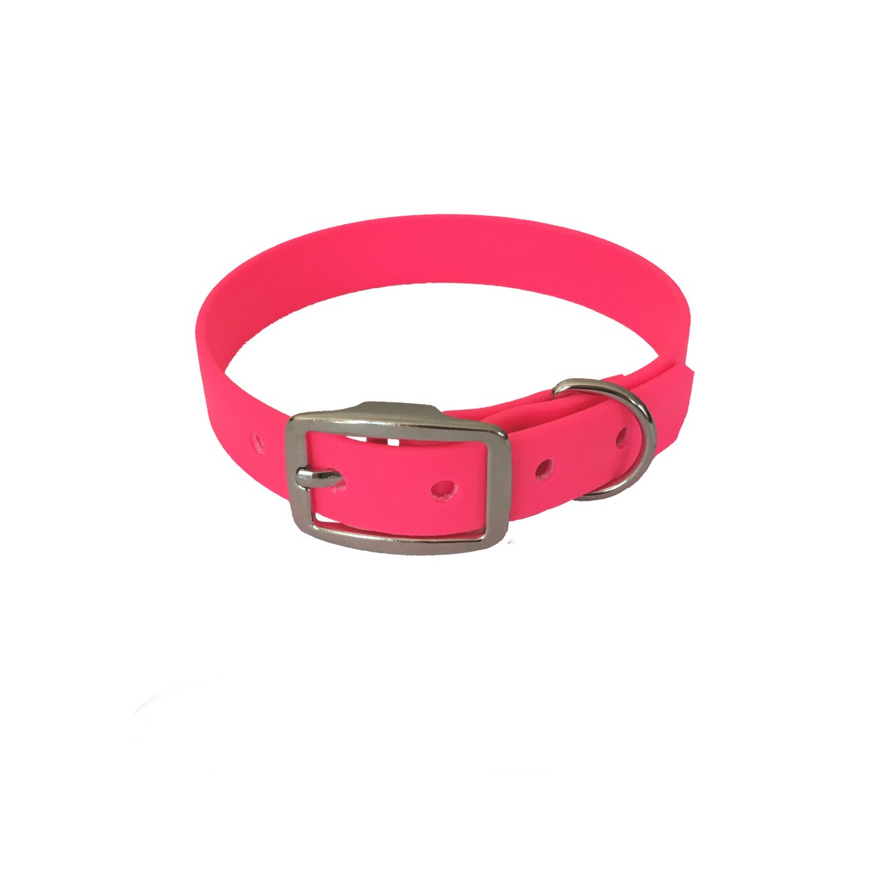 bio-leine 21-30cm HU Biothane Halsband leuchtendes rosa 21 cm, 30 cm
