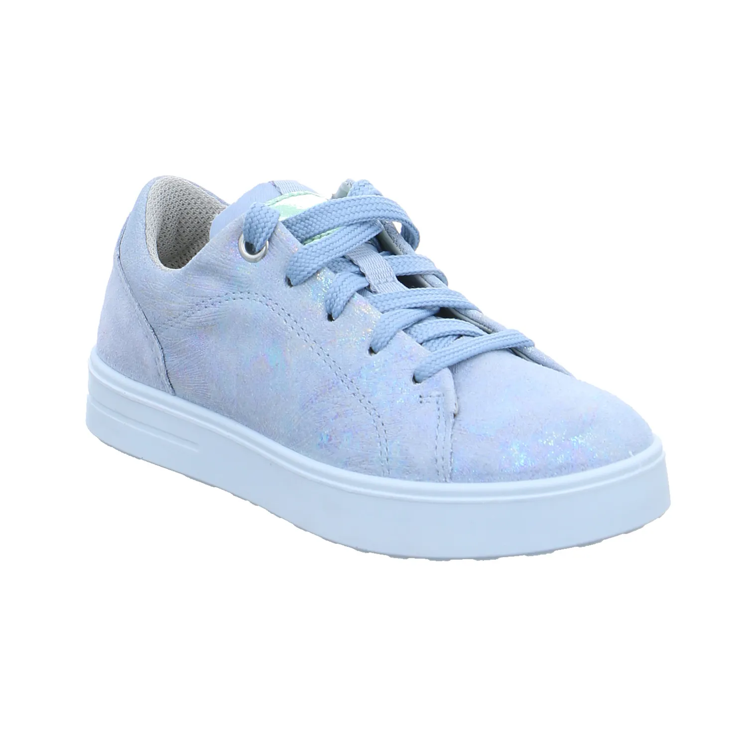 SUPERFIT Kleinkinder-Halbschuh Binder Hellblau Leder  Sneaker