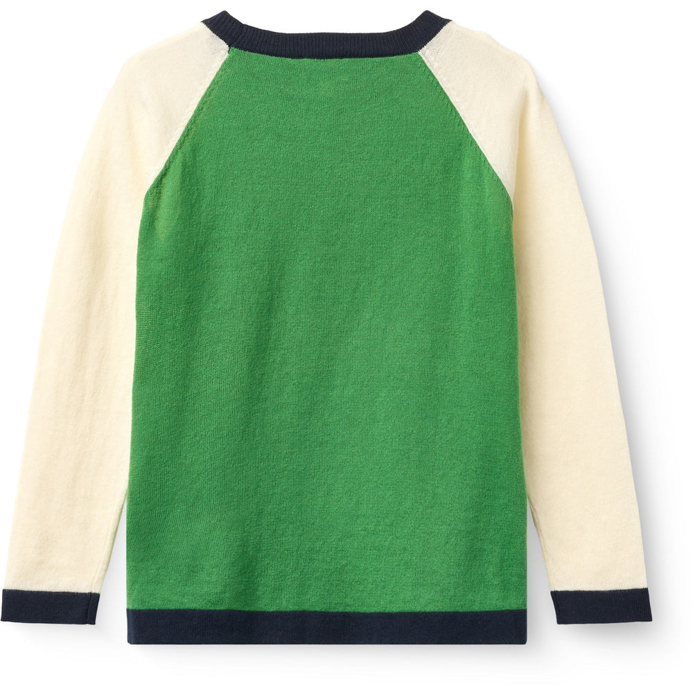 Køb COPENHAGEN COLORS Sharp Green Comb. Light Strikket Farve Block Bluse