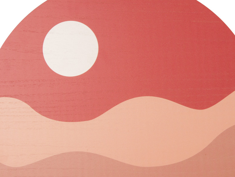 Wall Art Sunset PT3891BR Clay brown