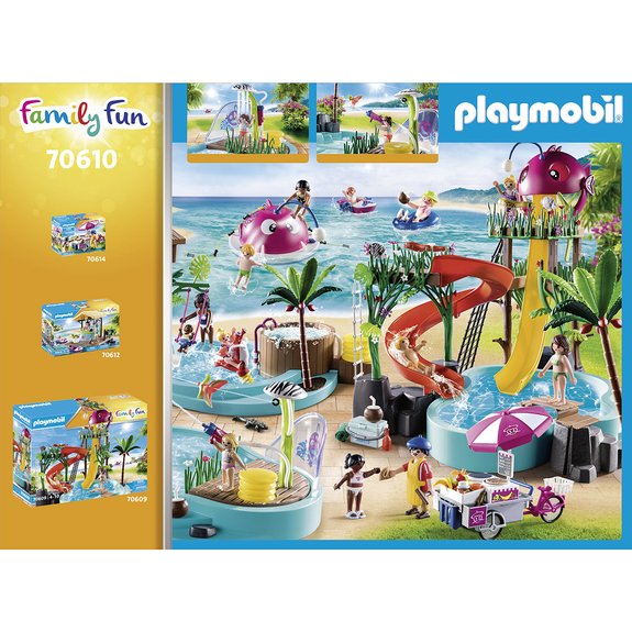 Piscine avec jet d'eau Playmobil Family Fun 70610