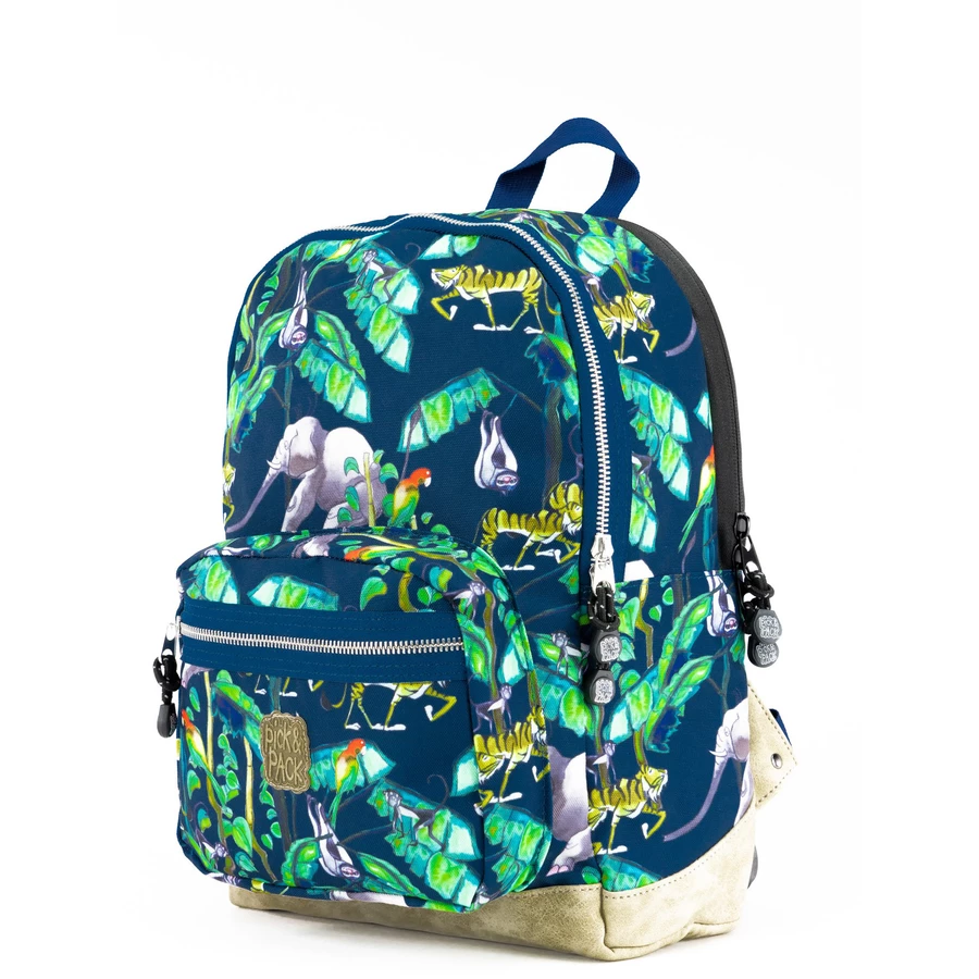 Pick & Pack Rucksack Happy Jungle M dunkelblau