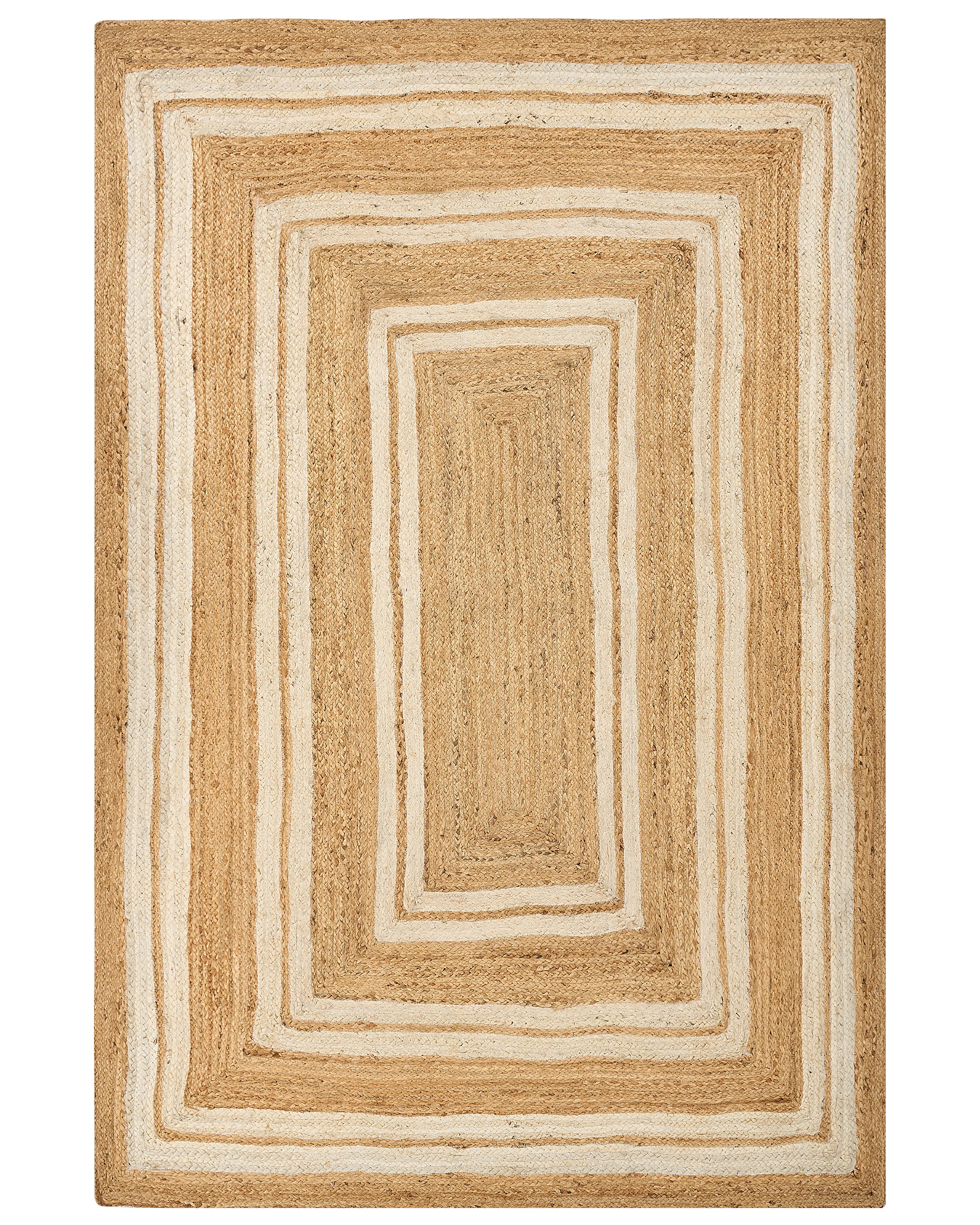 Vloerkleed ELMALI Beige 200 x 300 cm Jute