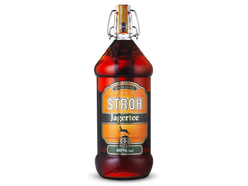 DIWISA Stroh Original Jagertee 1 l Österreichische Fruchtspirituose