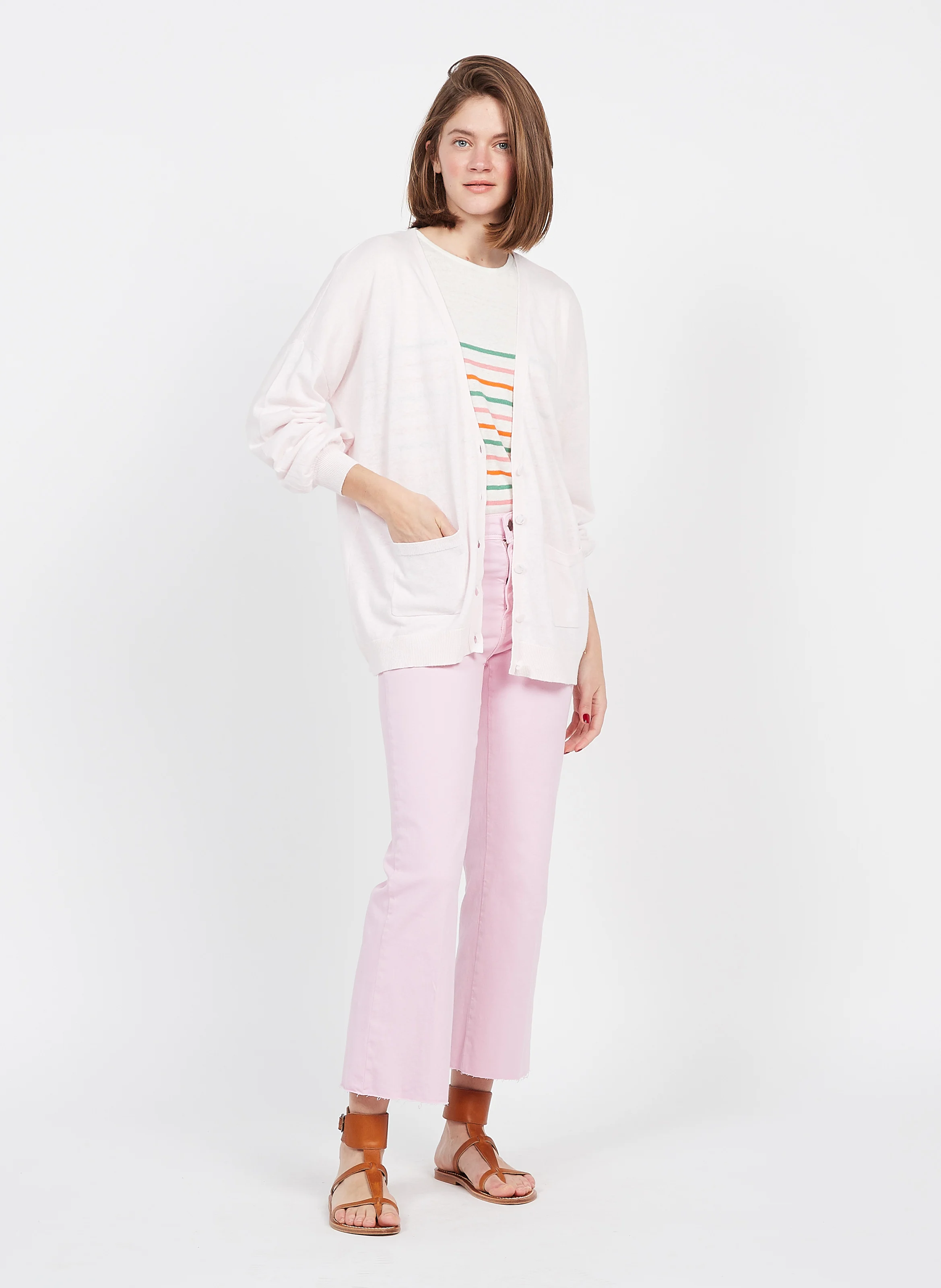 CARLOTTA - Pantalon large | Rose