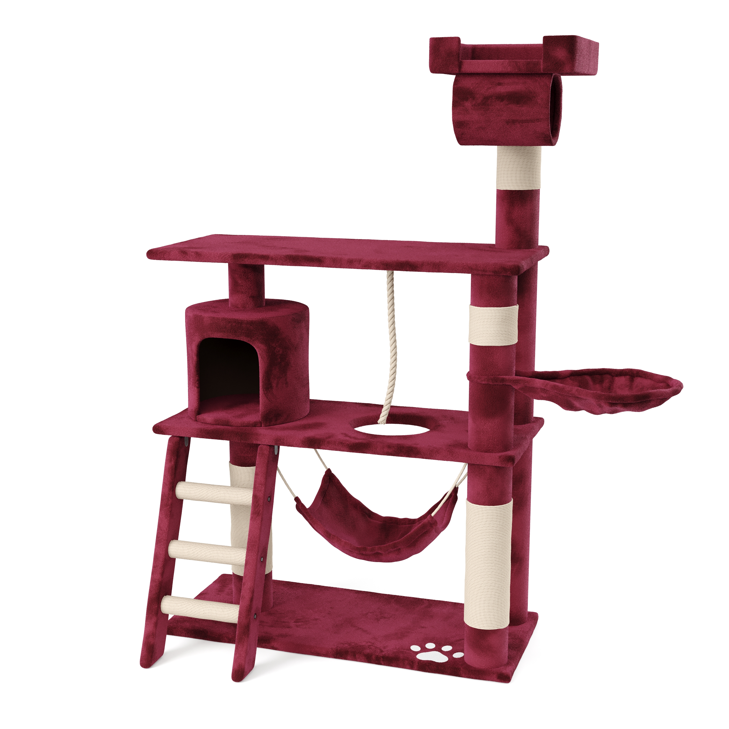 Katzenbaum SIMBA 141 cm bordeaux
