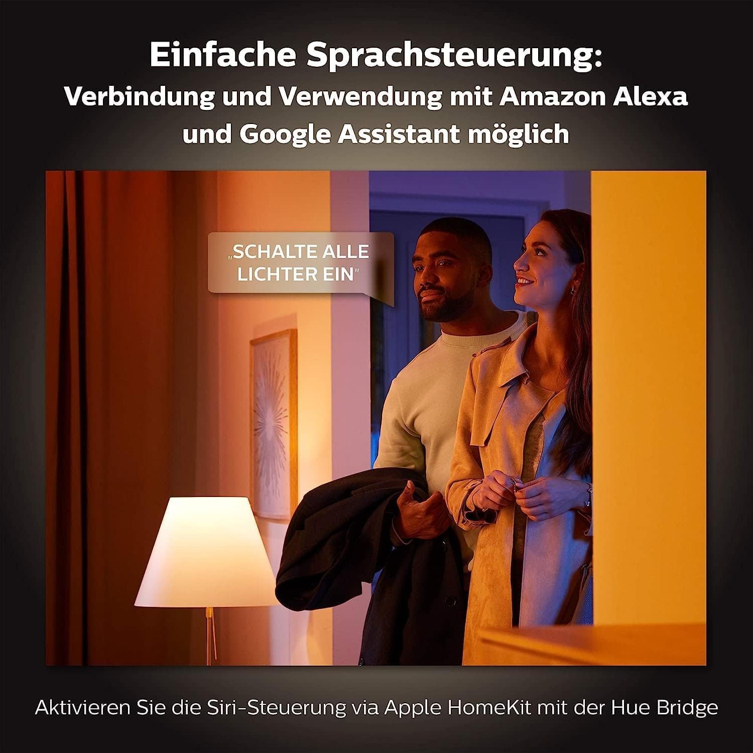 Philips Hue White Ambiance Runner 3er Spot weiß, inkl. 3 GU10 LED Lampen, dimmbar, warm- bis kühlweißes Licht, steuerbar via App, kompatibel mit Amazon Alexa (Echo, Echo Dot)