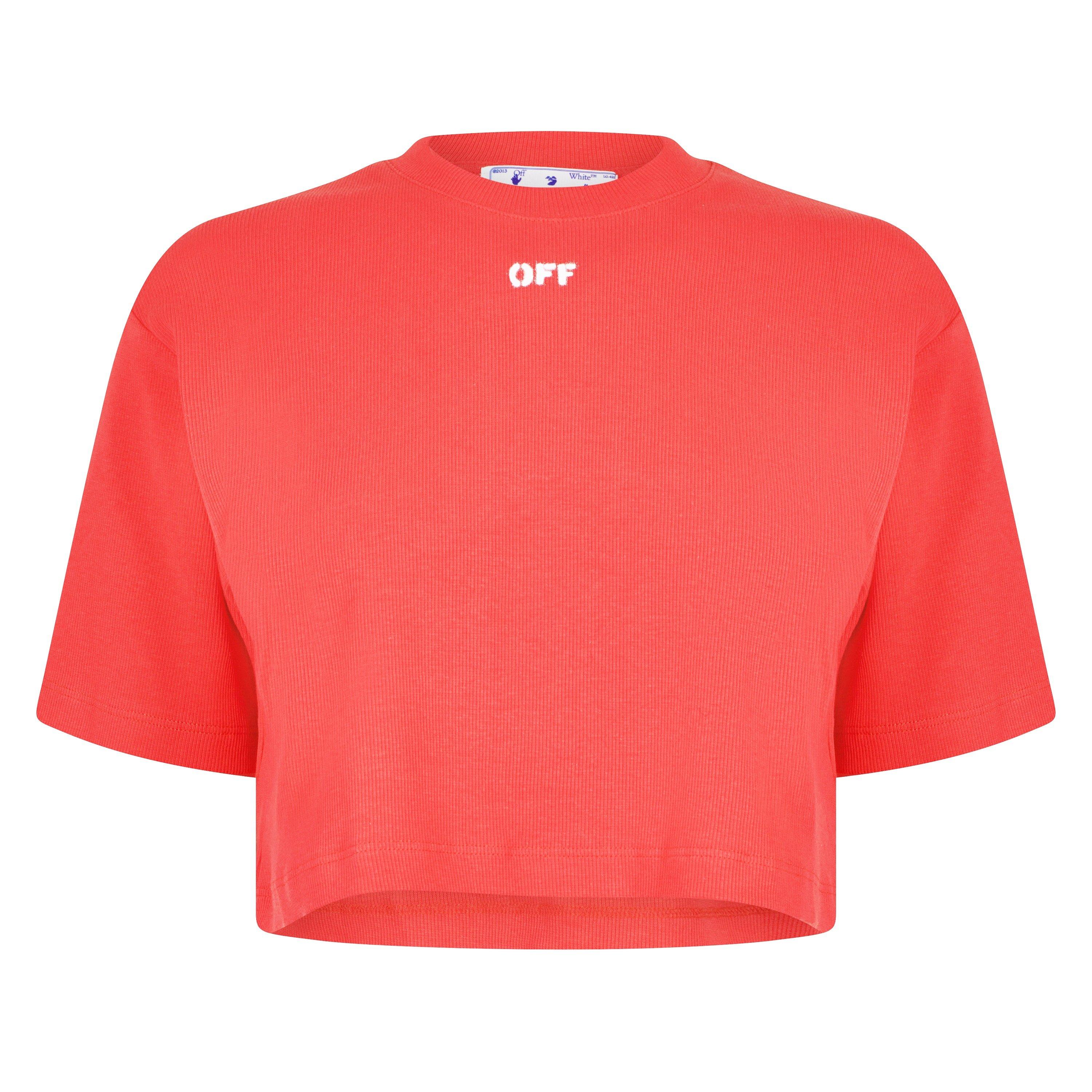 Off White Cropped T Shirt