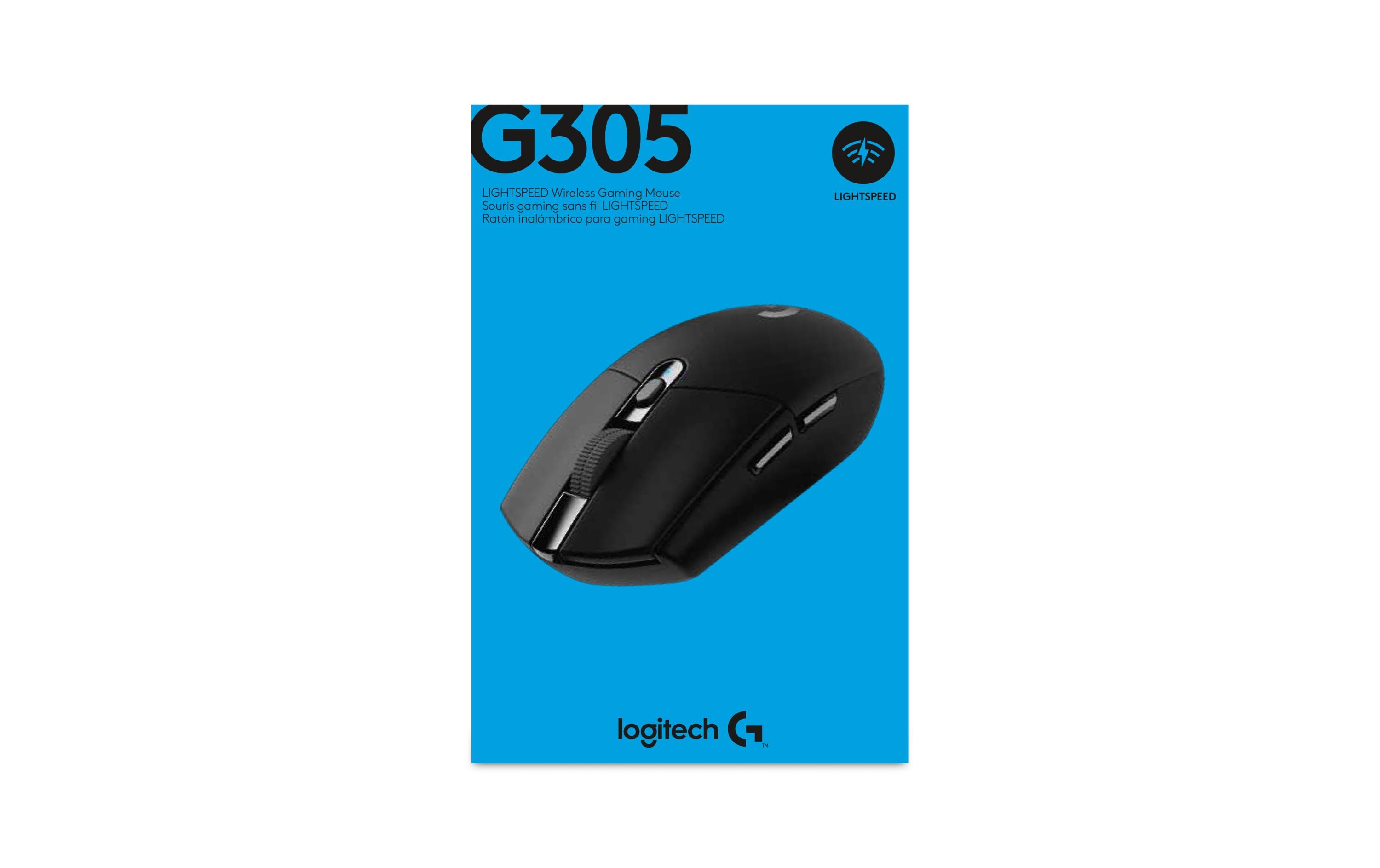 Gaming-Maus G305 LightspeedReaktionsschnelle, ausdauernde Wireless-Gamingmaus
