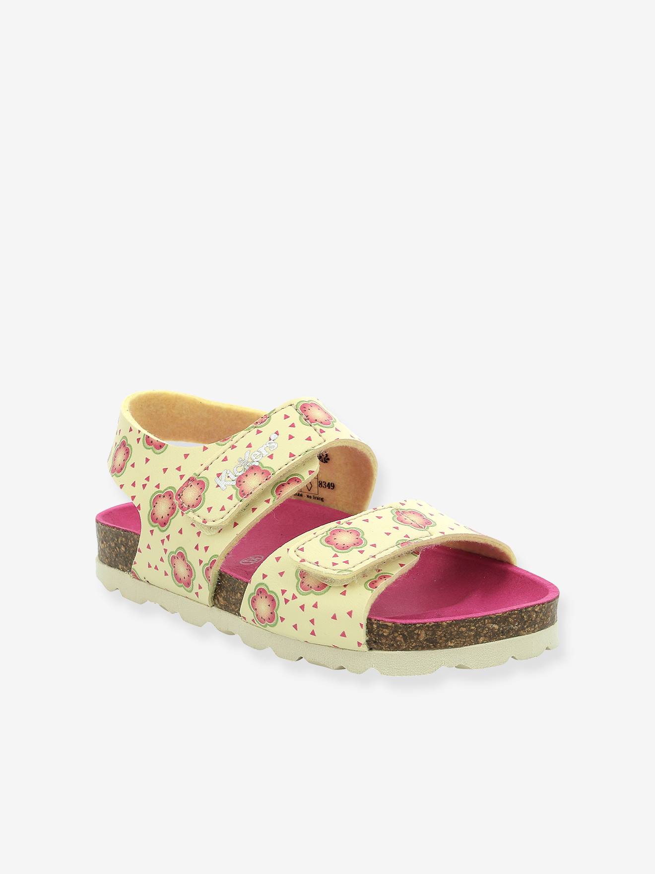 Sandálias Summerkro Summerkick KICKERS® com estampa rosa claro