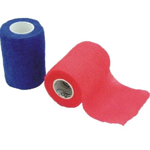 Curativos auriculares coesivos, bandagem elástica coesiva vermelha de 5 cm