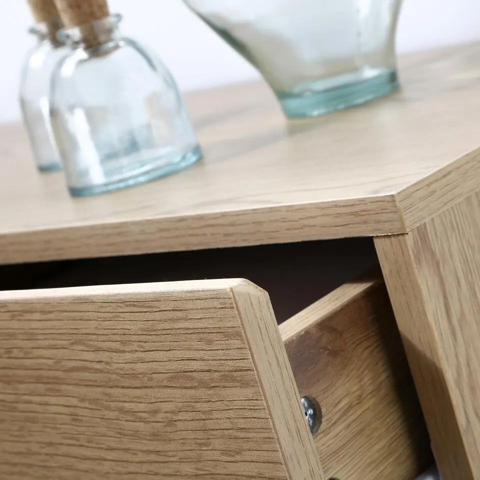 CALICOSY - Sidetable - Eikenhouten decor - 73x120x29.5 cm