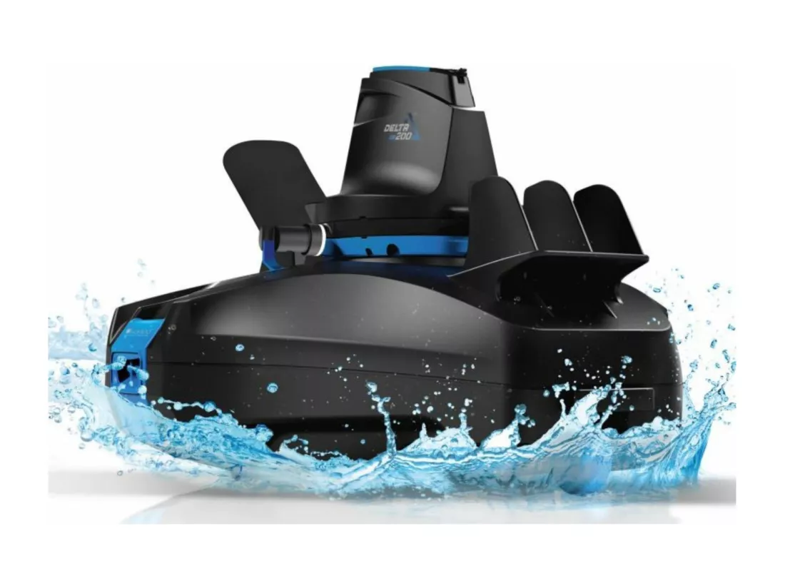 Robot Nettoyeur pour Piscines Hors-Sol 45 m² Batterie 90 min Kokido Delta 200 Réservoir 4 Litres Sans Fils