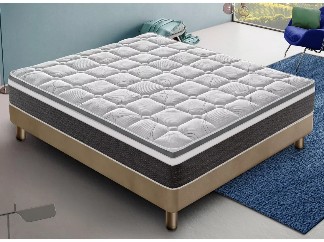 Matelas 100x190 mousse à mémoire de forme - haute densité – réversible – epaisseur 30 cm