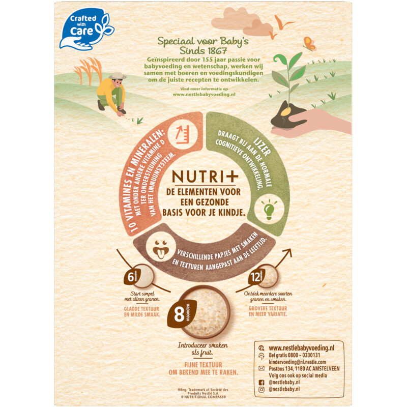 Nestlé Baby cereals multigranen fruit 8m+