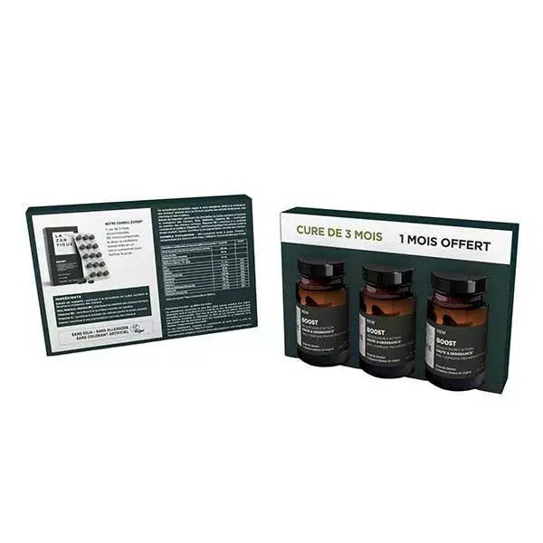 Suplemento alimentar para crescimento capilar Lazartigue Boost - Tratamento de 3 meses