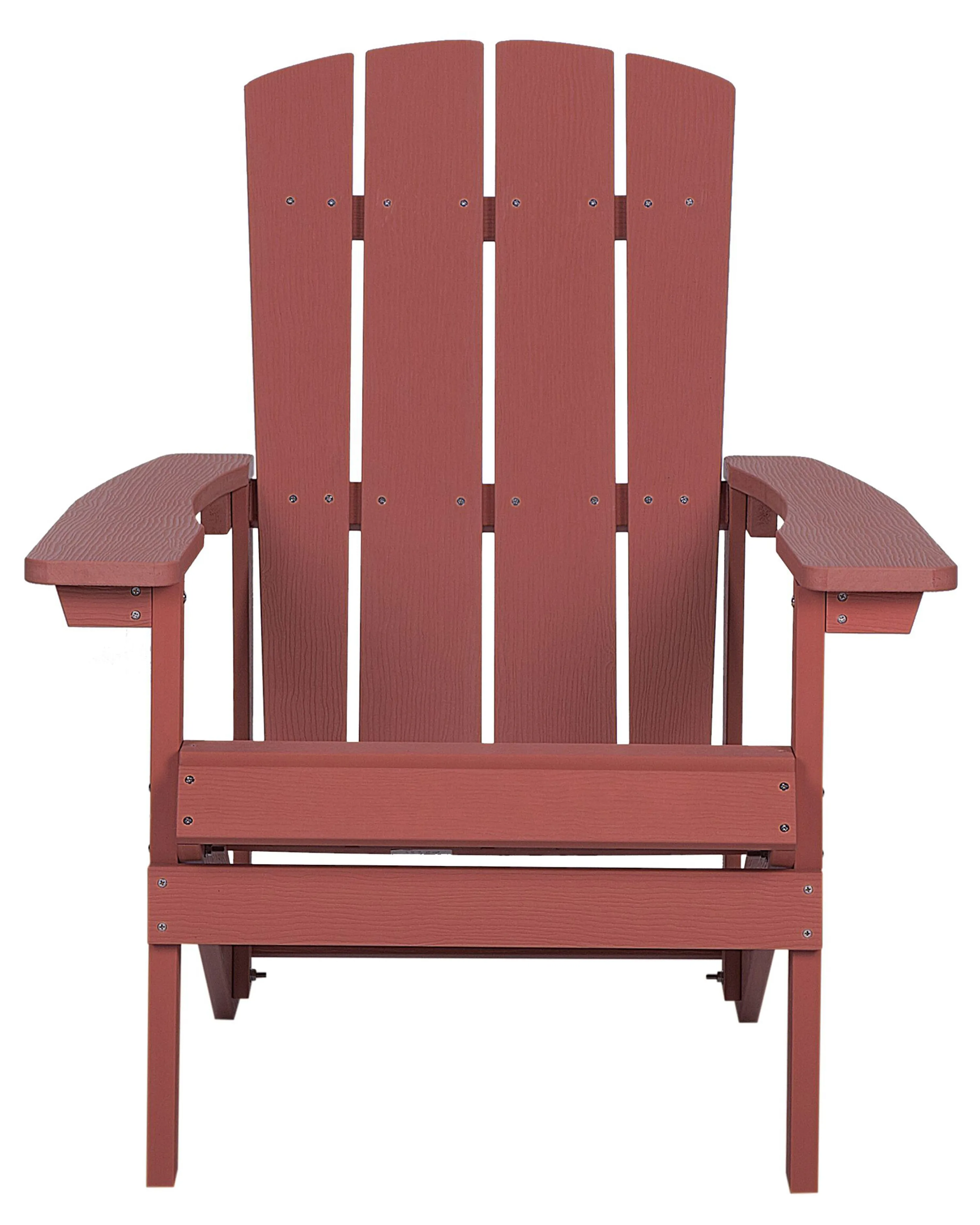 Tuinstoel ADIRONDACK met voetenbank Rood