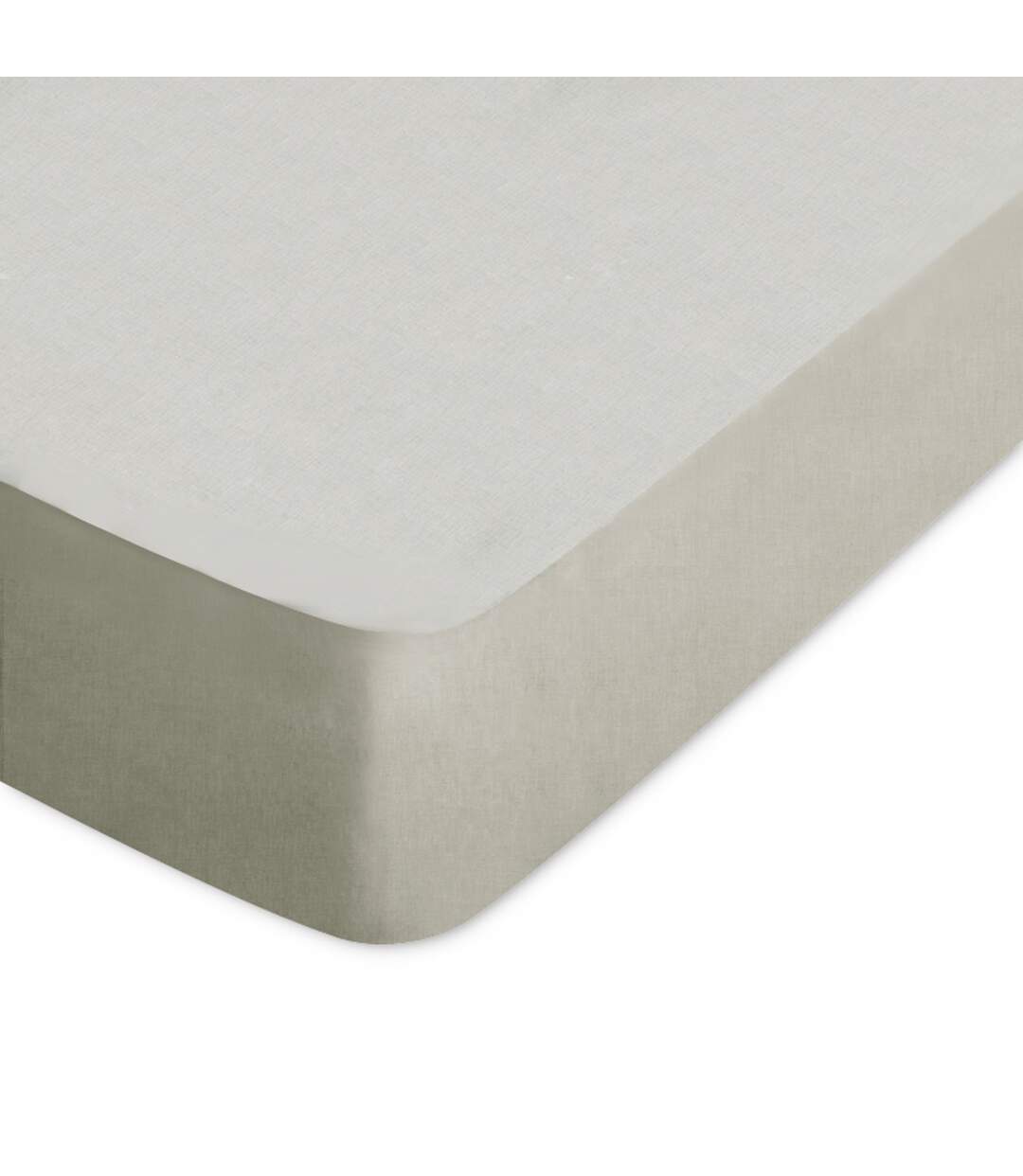 Drap housse uni 140x190 cm coton ALTO Chamois