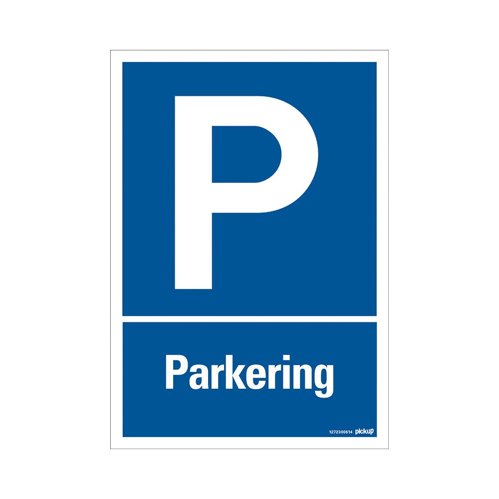 SKILT PICKUP COMBI PARKERING 33 X 23 CM