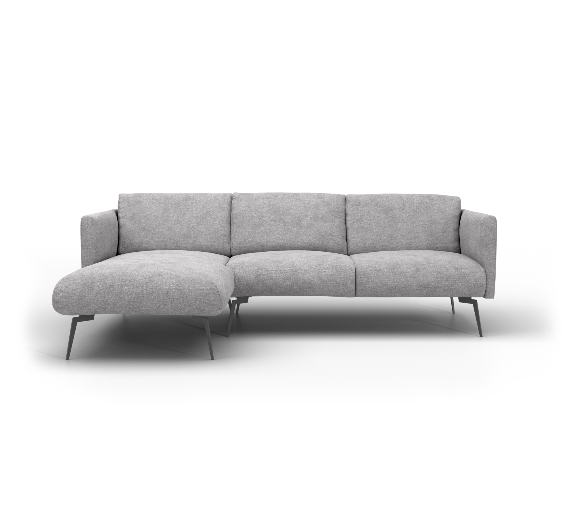 Hoekbank Stockholm - 2,5-Zits + Chaise Longue - Bloq 167 Zinc Links
