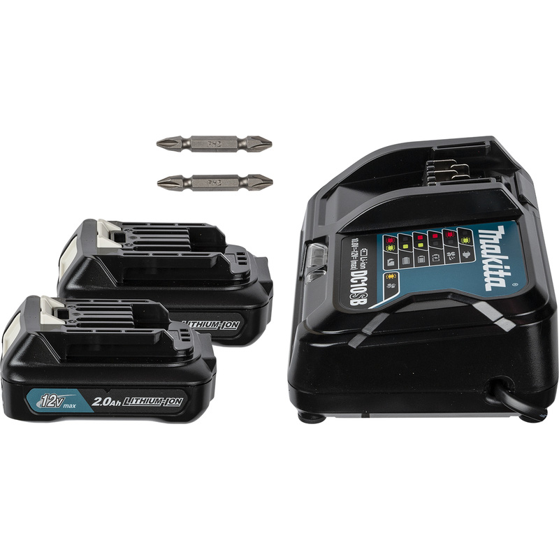 Makita CLX224SAX1 combopack 12V 2x 2,0Ah Li-ion