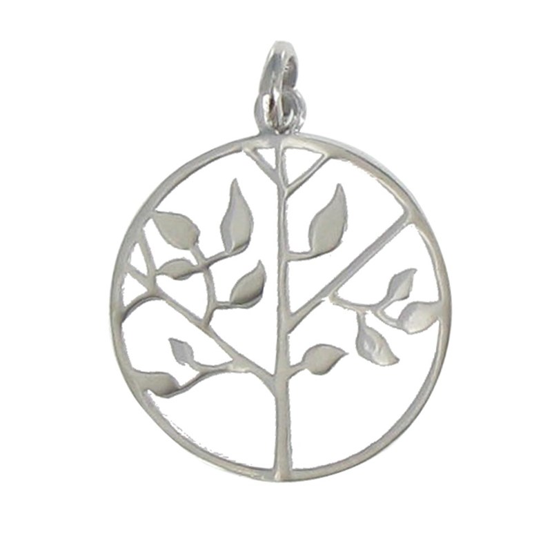Pendentif Arbre de Vie Argent Rhodié