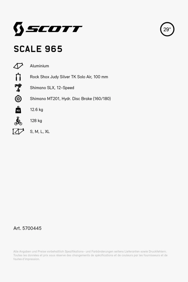 SCOTT Scale 965 Mountainbike 2024