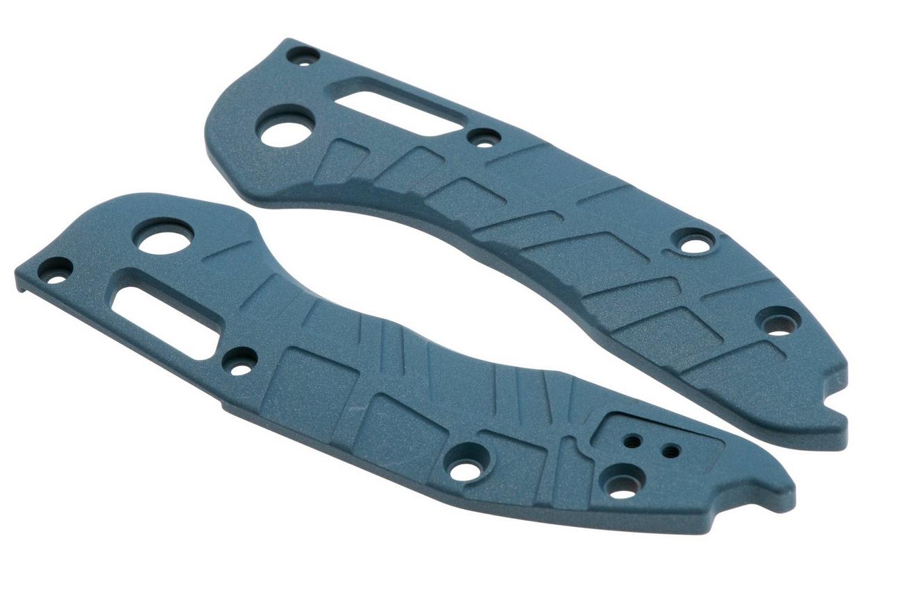 Lex Custom Microtech Stitch Scales V2 MS2TH185, Blue Titanium, handgreepschalen