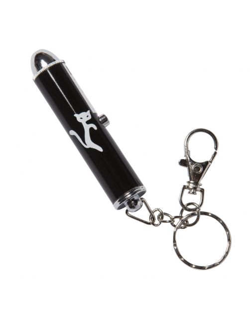 Adori Led-Pointer Met Kat Motief - Kattenspeelgoed - Zwart per stuk