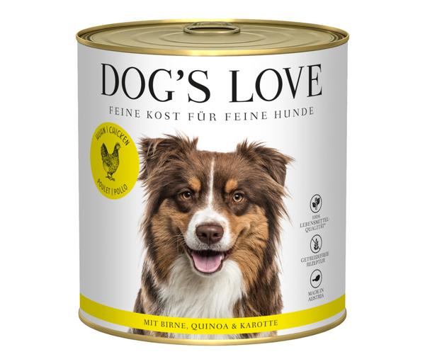 DOG'S LOVE Nassfutter für Hunde Adult, 6 x
